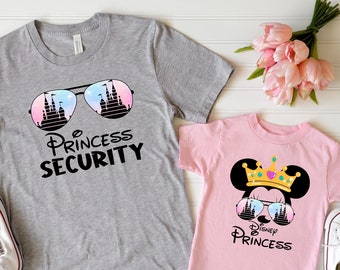 Disney Princess Security Shirts, Disney Princess T-shirt, New Dad Shirts, Dad Gift from his Daughter, Disneyland Family Shirts, Disney Trip