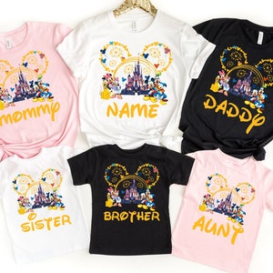 Disney Family Shirt, Disney Mickey Minnie and friends, Personalized Disney Character Shirt, Disneyland Group Shirt, Family Vacation tee