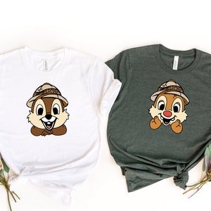 Chip And Dale Shirt, Disney Animal Kingdom Family Shirts, Disney Trouble And Double Safari T-shirt, Chip And Dale Couple gift Shirts Tee