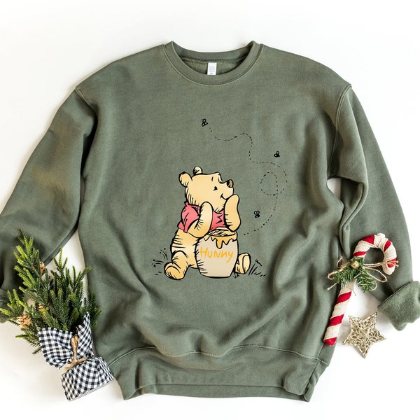 Vintage Pooh Shirt, Minimal Winnie The Pooh Shirt, Disney Trip Shirt, Disney Family Matching Shirt, Winnie the pooh sweatshirts, pooh hoodie