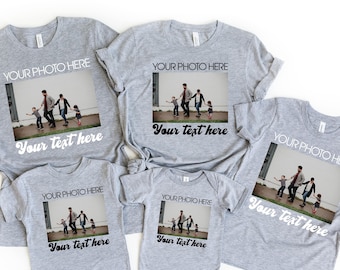 Custom Photo shirt, Custom Shirt, Custom Picture Tshirt, Birthday photo Shirt, Holiday Gift, Family Picture Tee, Custom Shirt With Photo