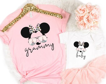 Grammy Mouse Shirt, Disney Grandparents Shirt, Family Mouse Shirt,Disneyland Shirt,Women Disney Shirt,Baby Shirt, Disney Grammy and Mini Tee