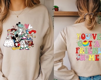 Retro Disney Toy Story You've Got A Friend In Me Shirt, Vintage Character Group Matching, Disney Family Vacation Shirt, Disney Trip Shirt