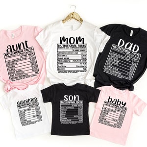 Dada-Mama-Baby Shirt, Mom Shirts, Family Matching Nutrition Shirts, Fathers Day Shirt, Mothers Day shirt, Funny Family Shirts, Cool Family