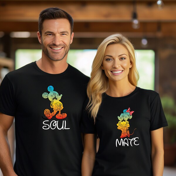 Soulmate Couples Disney Shirt, Soulmate Couple Shirt, Disney Matching Shirt, Disney Valentine Day, Disney Soulmate Shirt, Soulmate Shirt,tee