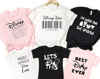 Disney Dad Scan For Payment, Magical Mom Shirt, Best Day Ever, Disney Shirt, Funny Shirt, Disney Dad Shirt, Funny Dad T-Shirt, Disney Tee