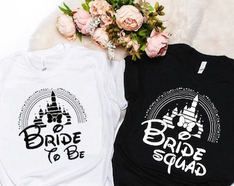 Camisa de novia para ser de Disney, camisa del escuadrón de novias, camisa de fiesta de Bach, camiseta de despedida de soltera de Disney, camiseta del escuadrón de novias, regalo de Minnie de despedida de soltera