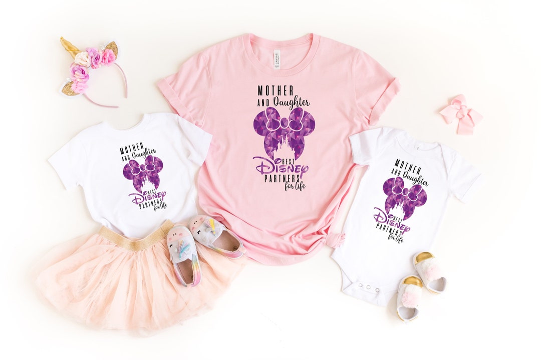 Mother and Daughter Matching T-shirt, Disney Mom Shirt, Best Disney  Partners Shirt, Best Mother Gift, Mama and Me Shirt, Disney Matching Tee 