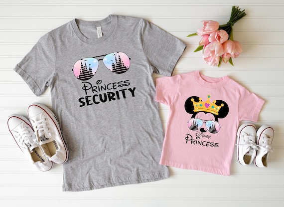 Disney Princess Security Shirts, Disney Princess T-shirt, New Dad Shirts, Dad Gift from his Daughter, Disneyland Family Shirts, Disney Trip