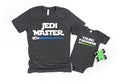 Jedi Master Young Padawan Shirts, Matching Star Wars T-Shirts, Jedi and Padawan Baby Shirt, Daddy daughter shirts, Dad and Son Jedi Shirt