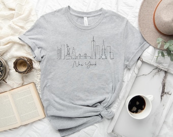 New York Shirt, New York Lover Gift,  Friends Trip Tee, New York City Shirt, New York City Shirt, New York T-shirt, Minimalist Shirt