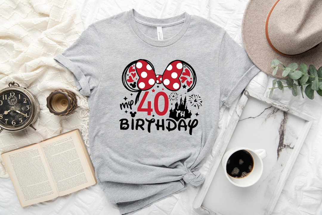 40th Birthday Shirt, Disney Birthday 40th T-shirt, Minnie 40 Years