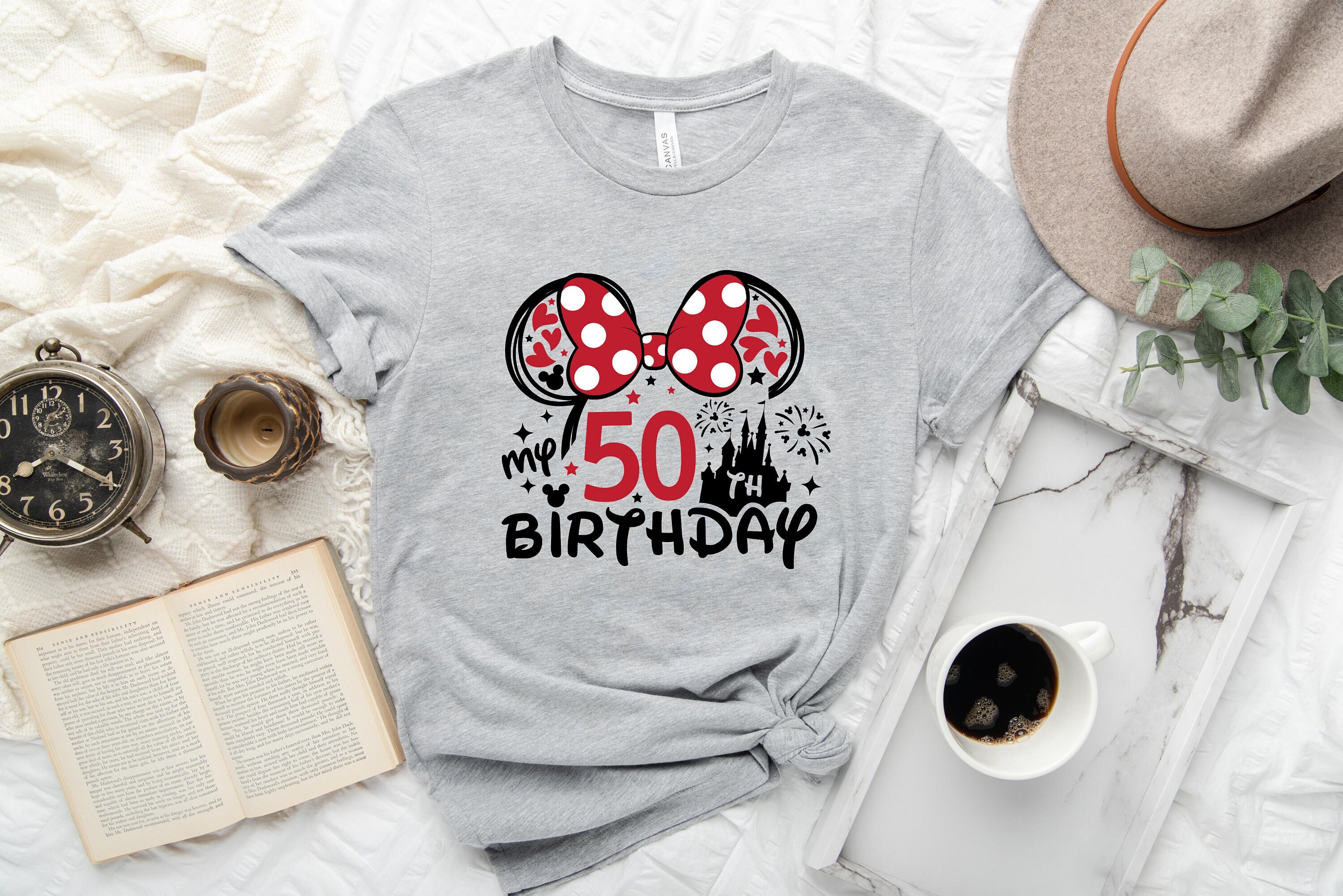 Discover 50th Birthday Shirt, Minnie 50 Years Old T-Shirt, Gift For 50th Birthday, 50th Birthday Shirt