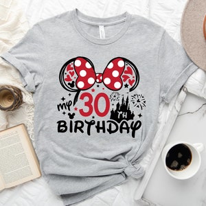 30th Birthday Shirt, Disney Birthday Squad T-Shirt, Minnie 30 Years Old Shirt, Birthday Shirt, Gift For 30th Birthday, My 30th Birthday Tee