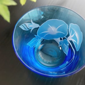 Edo Glass (Morning glories) Made in Japan