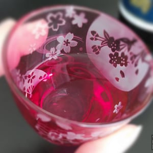 Sakura Glass (cherry blossom) Made in Japan