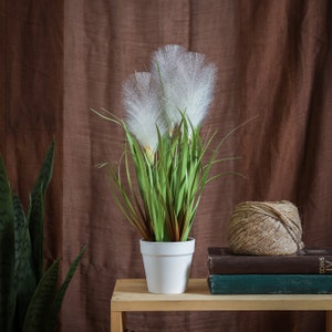 17 Inch Kunstmatige Planten, Faux Tafelblad Naturaly Greenery met plastic pot