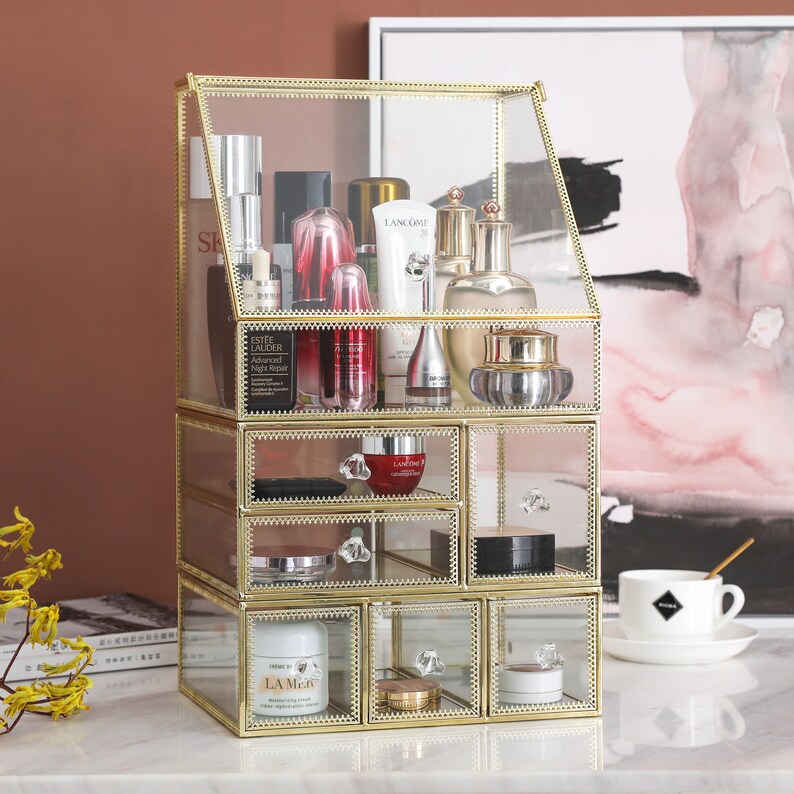 Makeup Organizer Perfume Display Case and Cosmetic Storage | Etsy