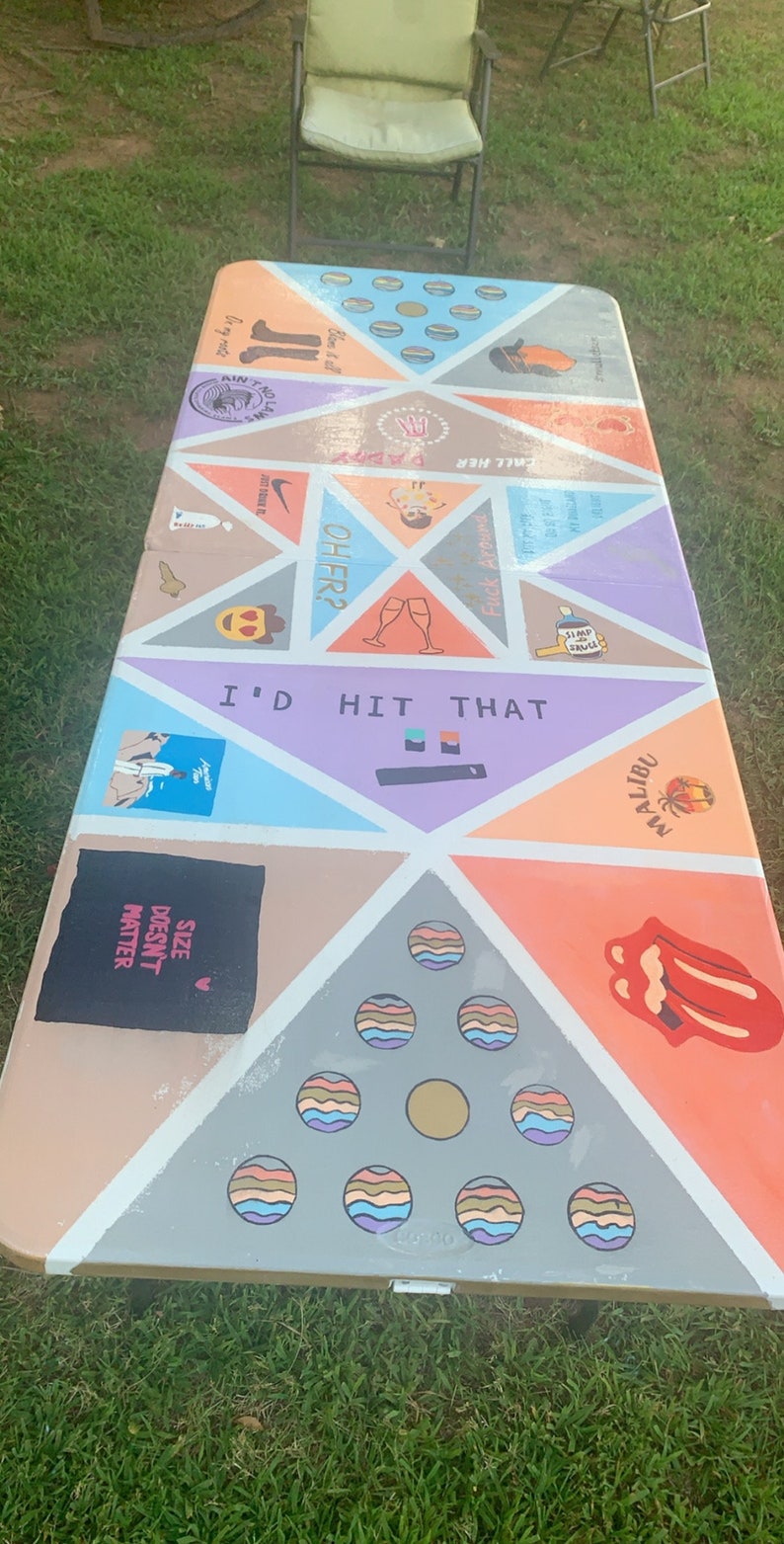 Custom Beer Pong Tables Etsy