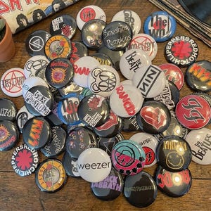 Rock Band Pins - Collectible Band Pins, 1.25" Buttons