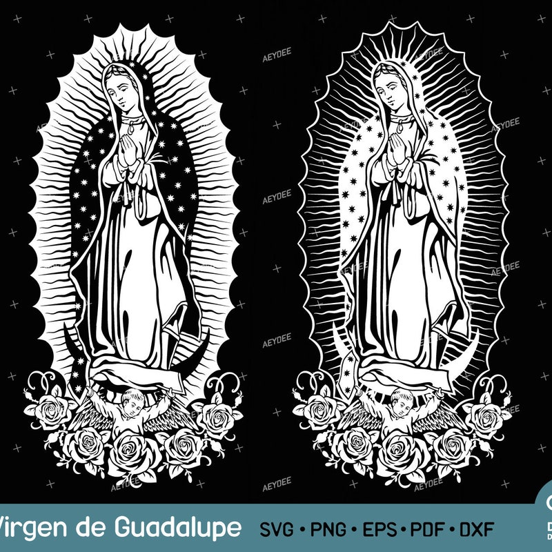 Guadalupe stencil Etsy España