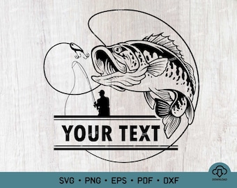Bass Fishing Logo - Etsy