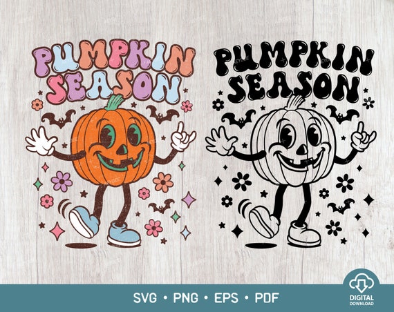 Pumpkin Season PNG SVG EPS, Hello Pumpkin Png, Thanksgiving Svg, Autumn Vibes Svg, Fall Shirt, Halloween Svg for Cricut Png Sublimation
