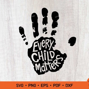 Chemise orange jour Svg, chaque enfant compte Svg, honorer les enfants citation Svg Png Eps Dxf