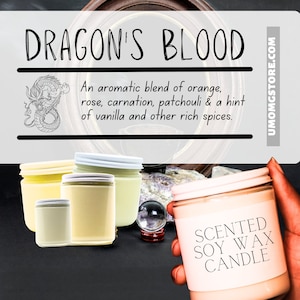 Dragon&#39;s Blood Fragrance Scented Soy Candle Gift