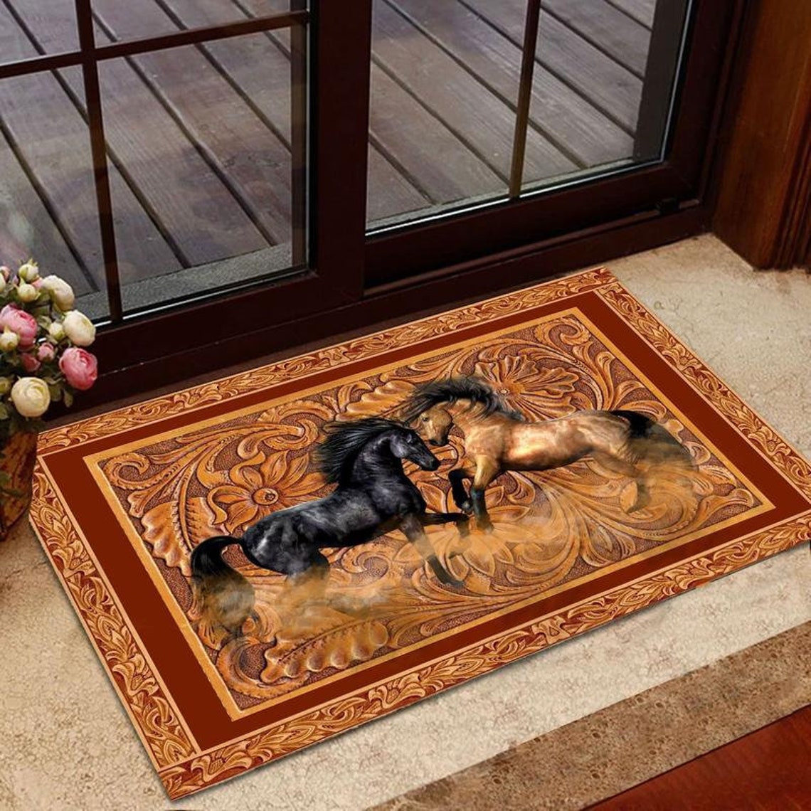 Horse Doormat Funny Doormat For Horse Lovers Indoor Outdoor Etsy
