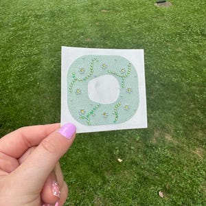Green Daisy Rhinestone Overpatch | Dexcom G7