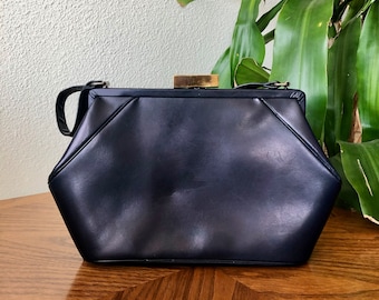 Dark Blue Original Ex-Shop Stock Vintage Retro 1970/'s Purse