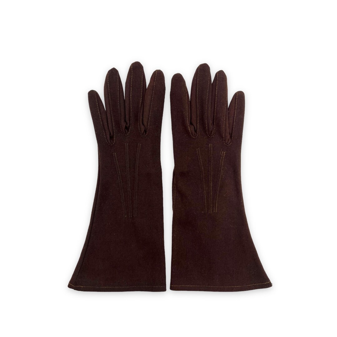 Mid Century SHALIMAR Brown Dress Gloves Vintage Gloves Mid Etsy