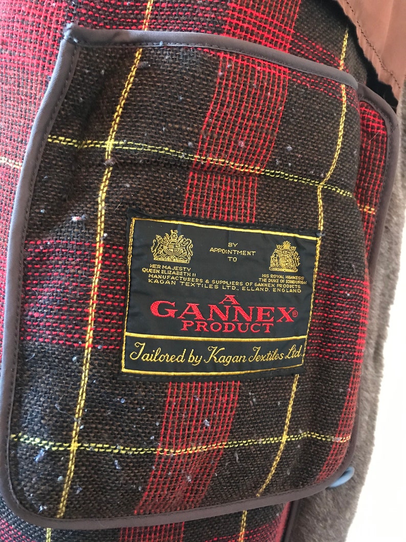 Vintage GANNEX Kagen Textiles Wool BROWN Teddy Coat Small | Etsy