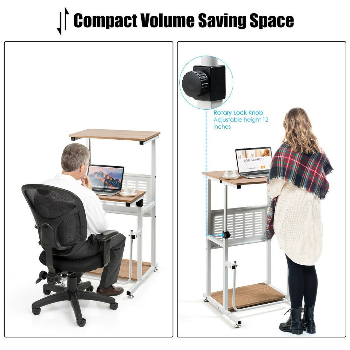 Height Adjustable Stand Up Desk Computer Workstation Etsy