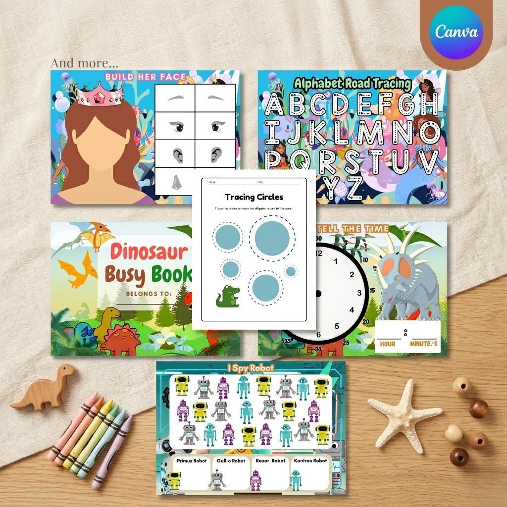 11 Busy Book Bundle for Kids | Printable Activity Books| Preschool ...