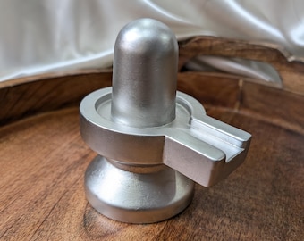 Hinduski posąg Merkurego z motywem Parad Shivling do modlitw, medytacji i dekoracji ołtarza (wysokość 11,7 cm)