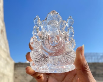 ロッククリスタルクォーツガネーシャ像 - 10インチアイドル - Etsy 日本