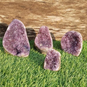 Natural Amethyst Geode Cluster: Purple Crystal Healing Gift