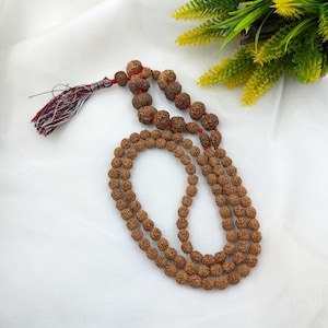 1-14 Mukhi Rudraksha Siddha Mala: Gauri Shankar & Ganesha Beads