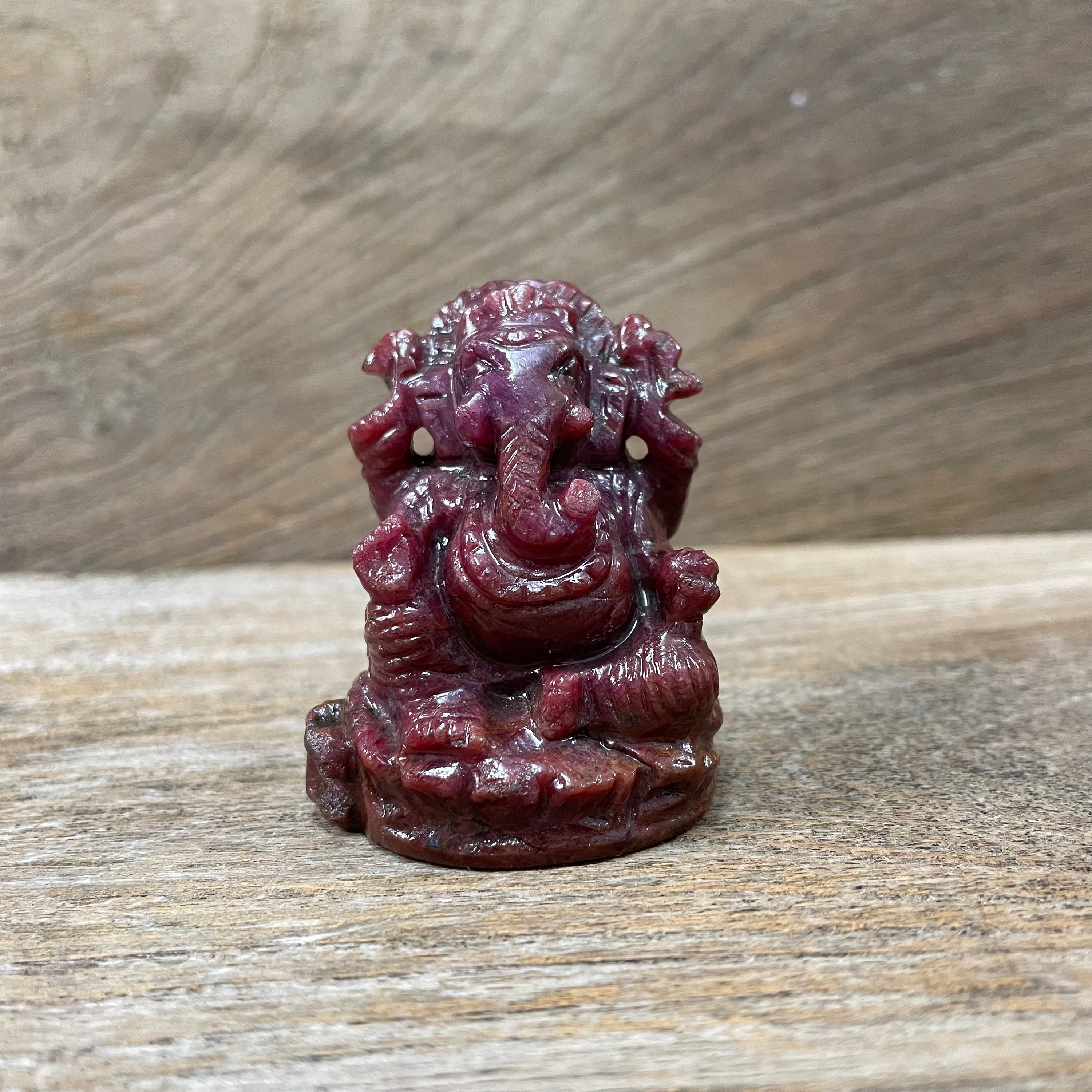 Ruby Ganesha statue hand-carved Ganesha statue Ruby for worship & pooja room