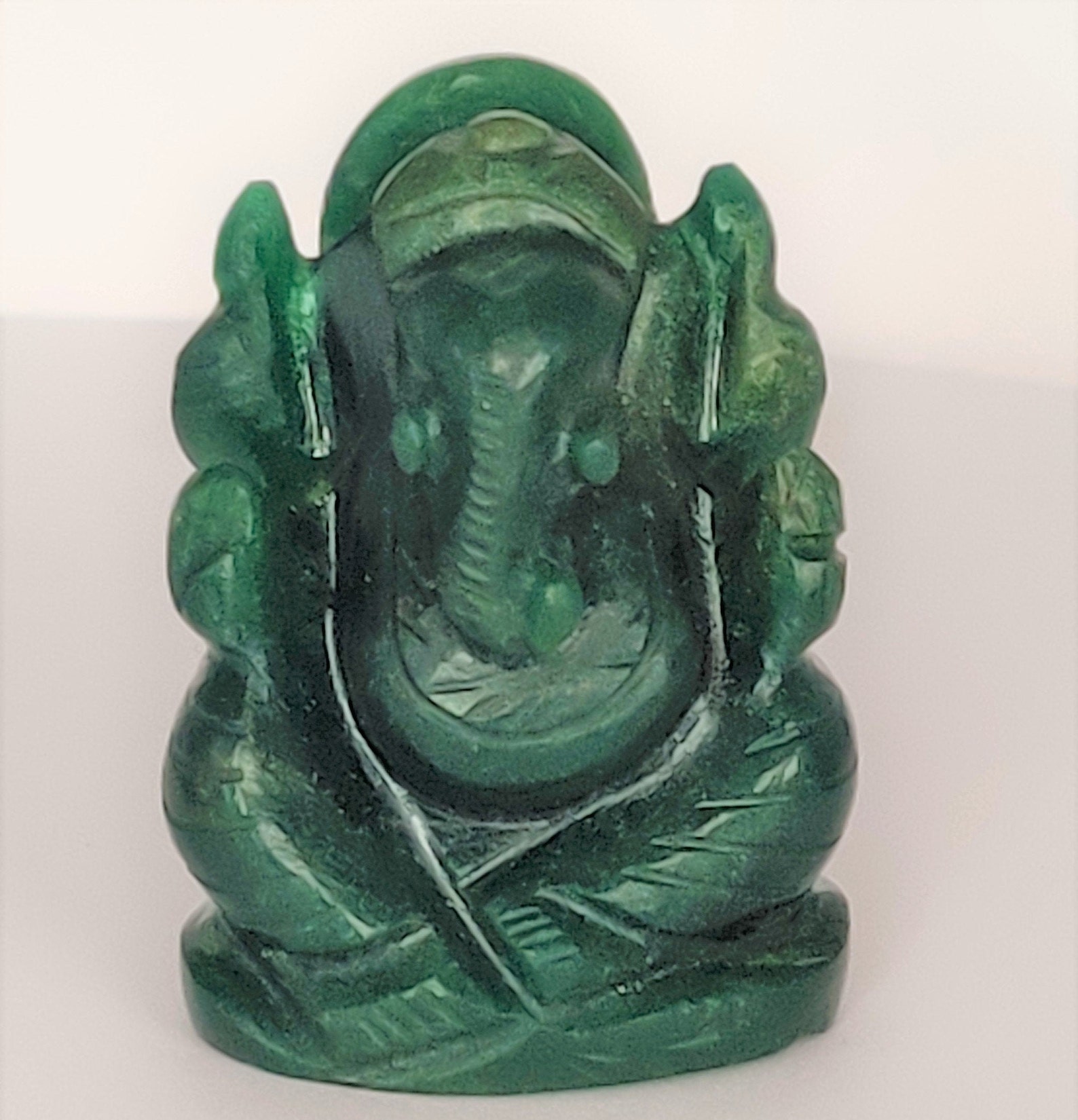 Lord Ganesha/Aventurine Jade Ganesha Statue/Handmade Ganesha Etsy