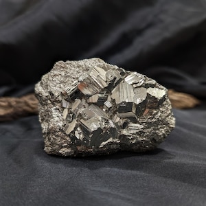 Natural Pyrite Crystal Cluster – Raw Mineral Décor for Collectors, Energy Healing & Spiritual Display