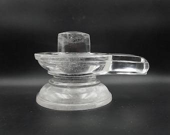 4.80" Crystal Sphatik Shivling, Ídolo original de Sphatik Shivling