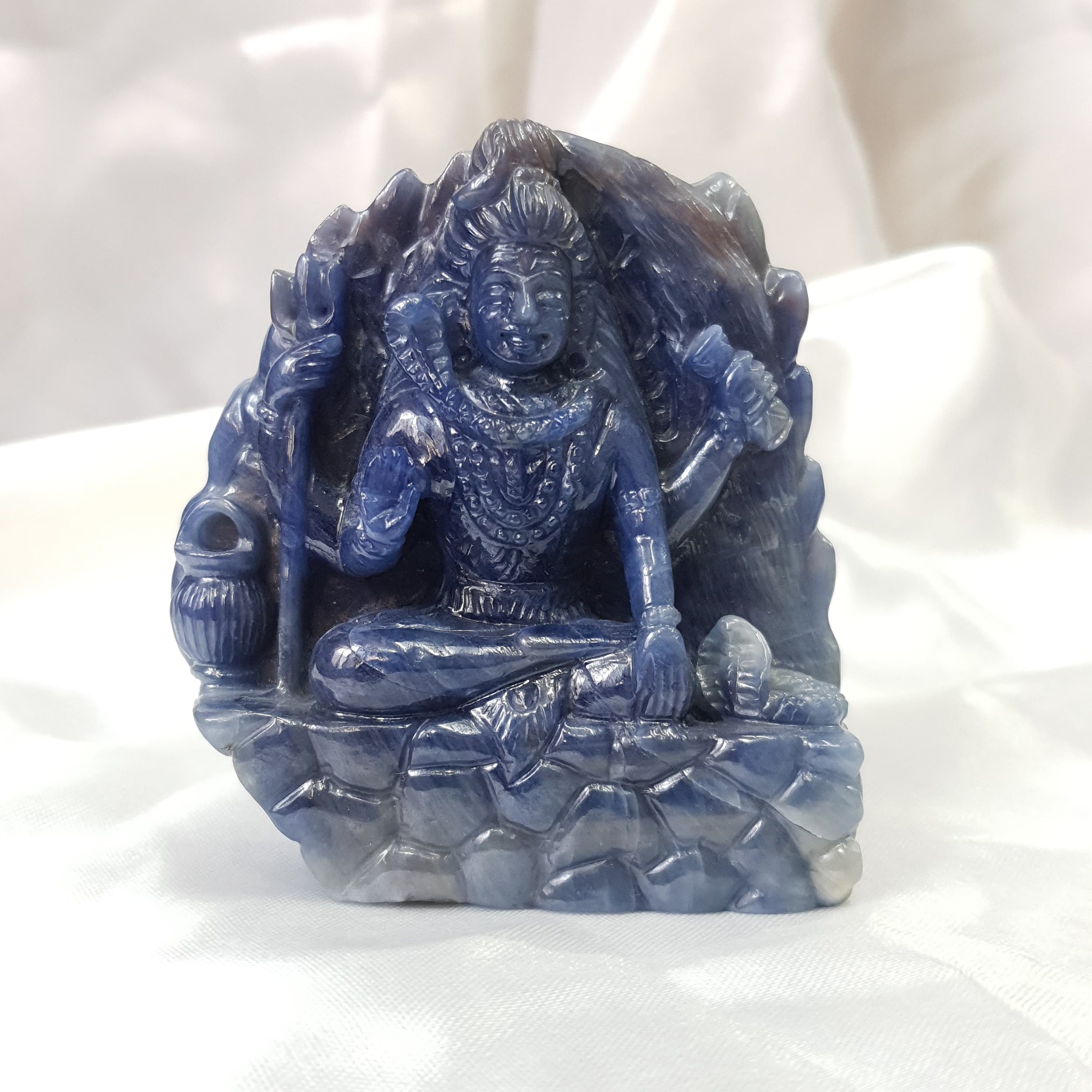 青色シヴァ像 約19cm lord shiva Lord Shiva Statue – Marble Dust Mahadev Idol, 18 Inch Figurine - Etsy