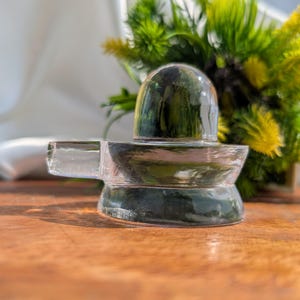 Original Crystal Shivling, 2.15&quot; Crystal Sphatik Shivling with Lab Certificate
