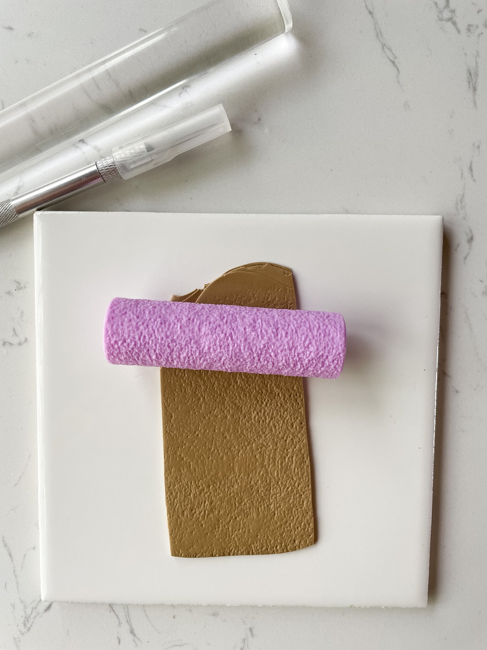 Sandpaper Polymer Clay Texture Roller Polymer Clay Cutter Sandpaper