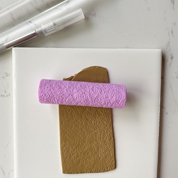 Sandpaper Polymer Clay Texture Roller | Polymer Clay Cutter | Sandpaper Texture | Earrings Clay Cutters