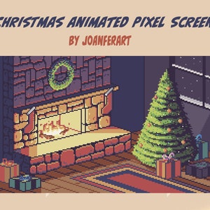 Twitch Christmas Animated Pixel Screen