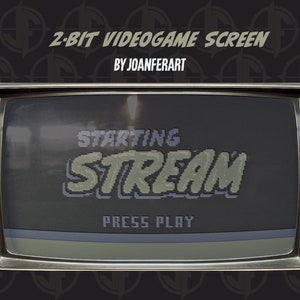 Twitch Animated 2-bit Videogame Screen